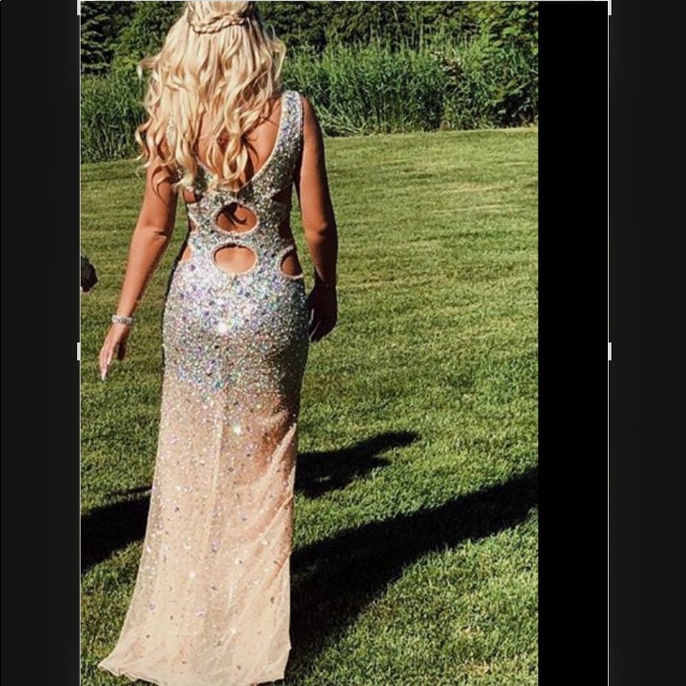 Prom gown shoes rhinestone earrings & bracelet